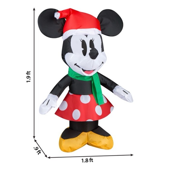 Gemmy Disney Minnie Mouse 22 In Lighted Christmas Inflatable USB/Battery Powered - Picture 6 of 6